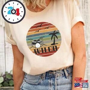 Wilco Band Tour Music Fan Graphic Vintage Style Unisex T-Shirt